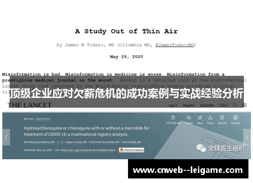 顶级企业应对欠薪危机的成功案例与实战经验分析