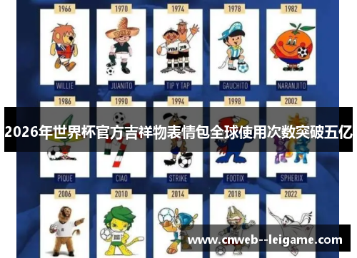 2026年世界杯官方吉祥物表情包全球使用次数突破五亿 2026年世界杯官方吉祥物表情包全球使用次数突破五亿